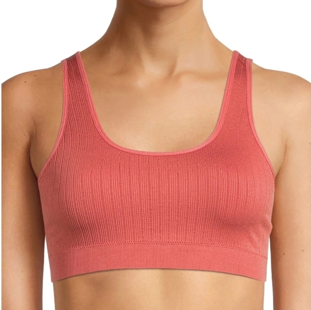 NOBO Ribbed Pink Sports Bra